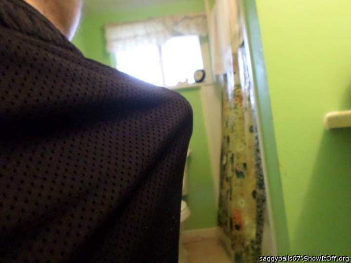My small hard dick in black shorts - 5-25-15-7043]