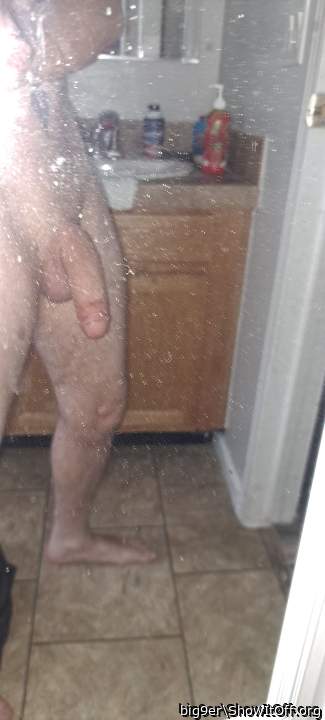 I'll sneak into the bathroom while you take a shower and suc