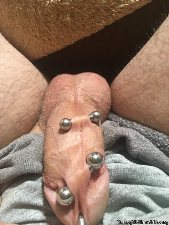 Great looking piercings. Very sexy.
