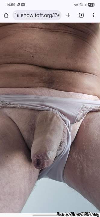 In my wifes used panties