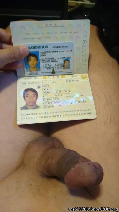 Shinji Kondo Driver license