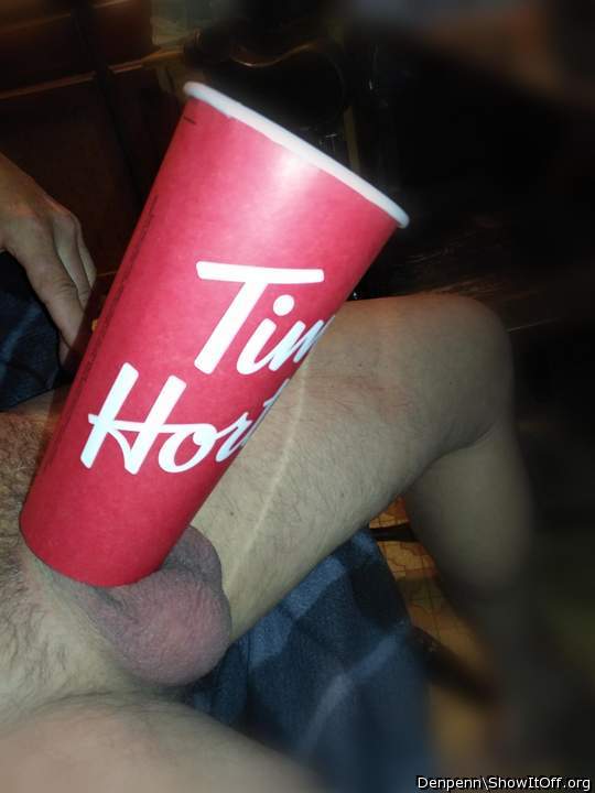 I like to do this with the popcorn tub at the movies..   