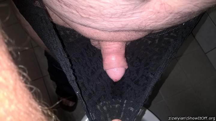 wearing my mother-in-law s black lace panties (1)
