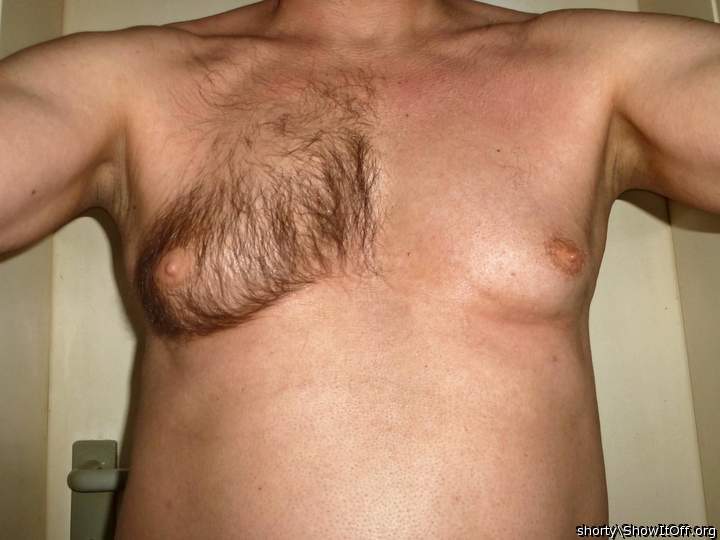 half shaved breasts