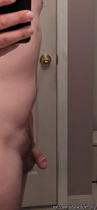 What a great view, nice body and you got a beautiful cock.  