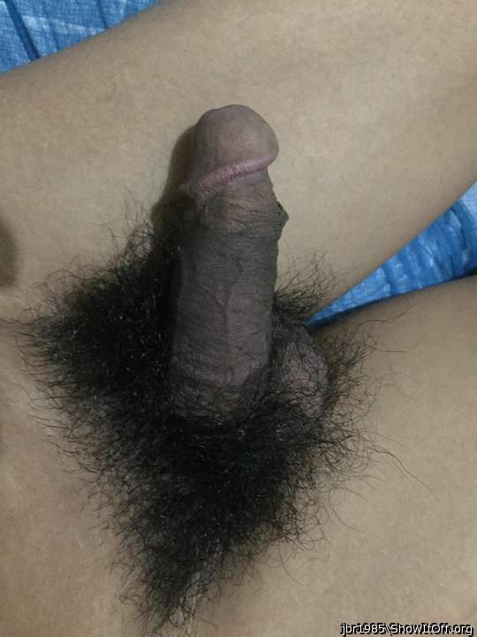 I like the thick mound of black hair around that beauty
