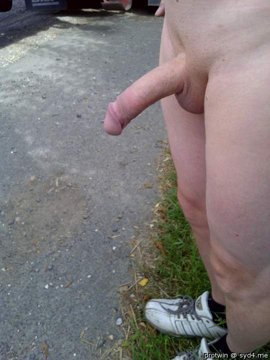 naked on the road side