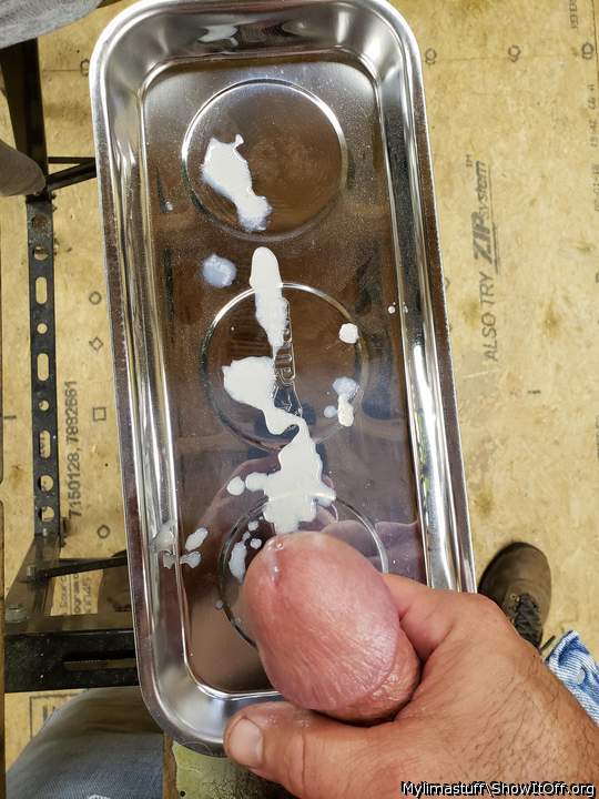 Nice cum puddle !!  