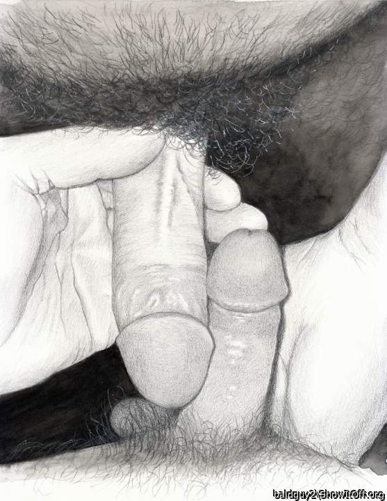 I did this pencil drawing "Me and my Friend"