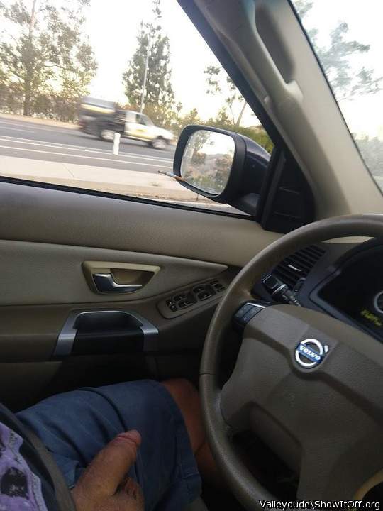 Drivin' with my dick out =)