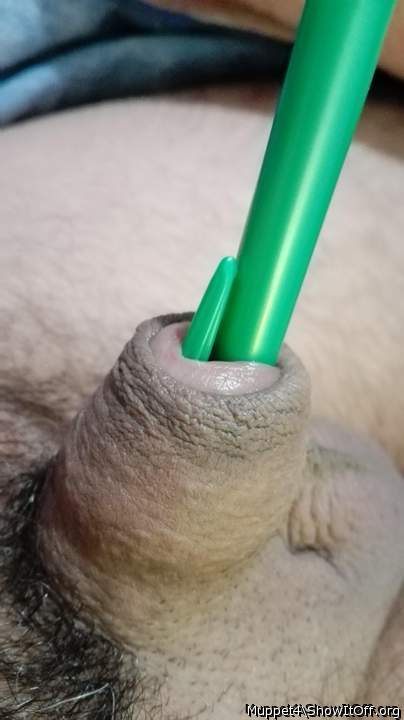 Bic pen down cock