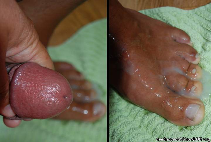 cum on my feet