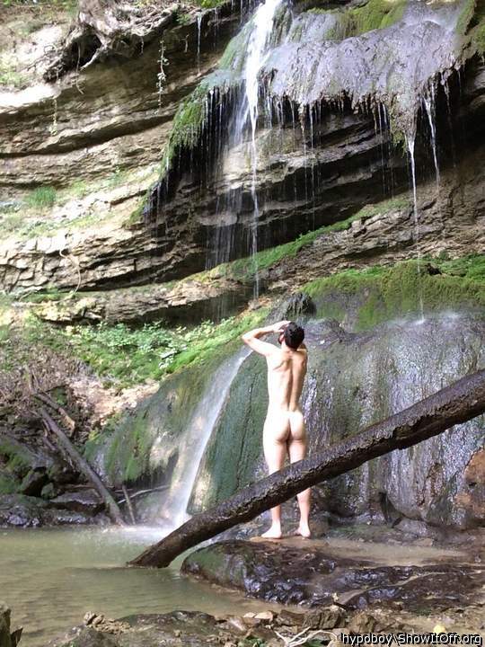 natural shower...