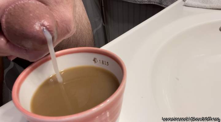 Cumshot in my coffee