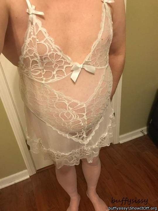 See Through White Nightie