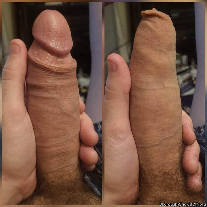 Fuck, yeah... beautiful cock! Hooded, hairy, horny!