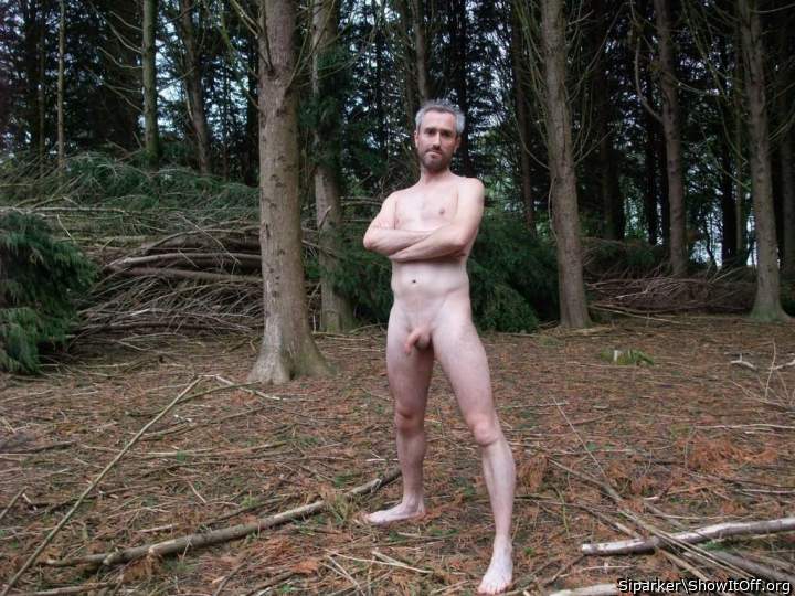 Naked in Holmbush Woods Gloucestershire
