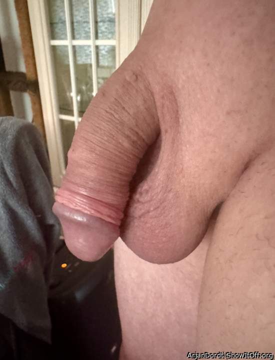 so appetising pecker with unhooded glans!   