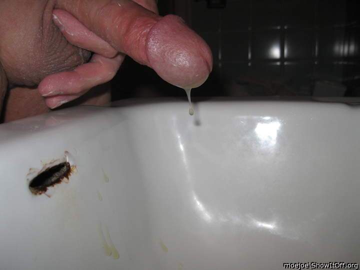 Spent penis....still dripping cum....