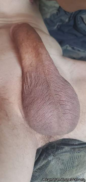 My balls as I relax this afternoon