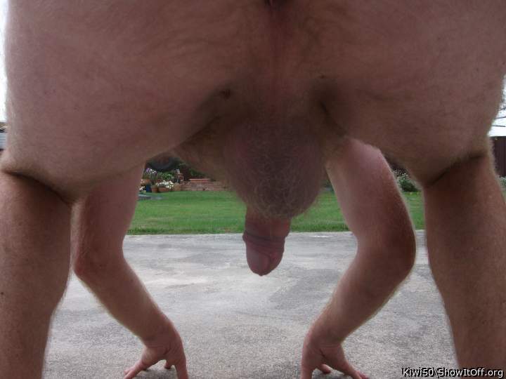 Bent over and ready