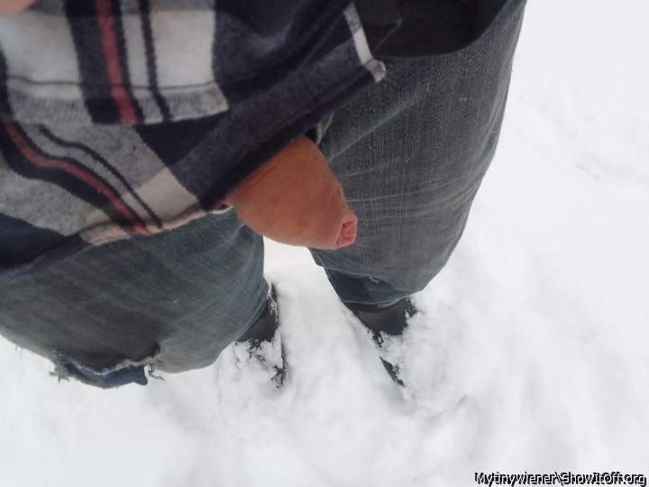 I love seeing dicks out in the snow.
