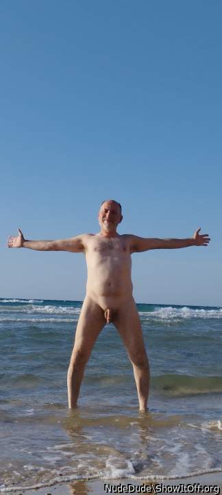 At nude beach 