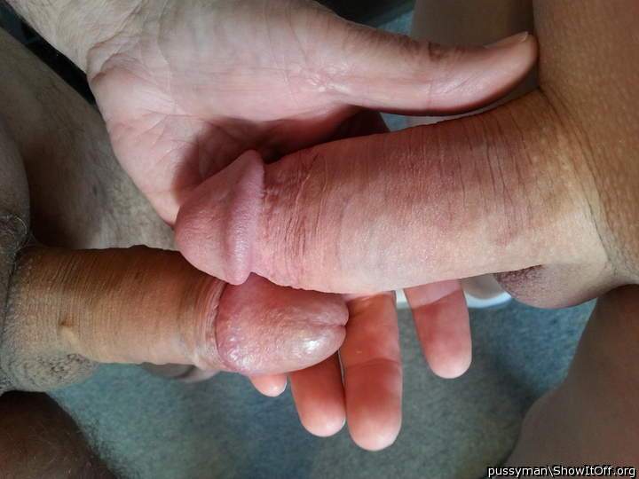 Cock play time with my mate. Anyone else wanna join us?