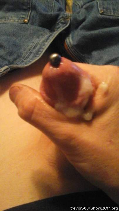 Photo of a stiffie from PiercedCock503
