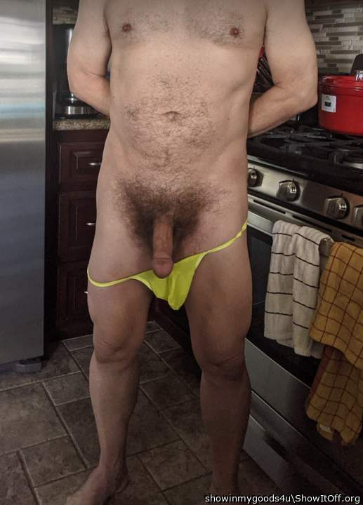 A peek of what's inside my thong underwear
