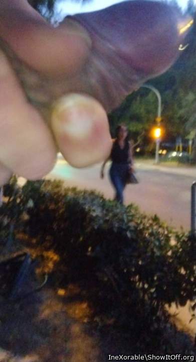 She see me to stroke my sick perverted knob!