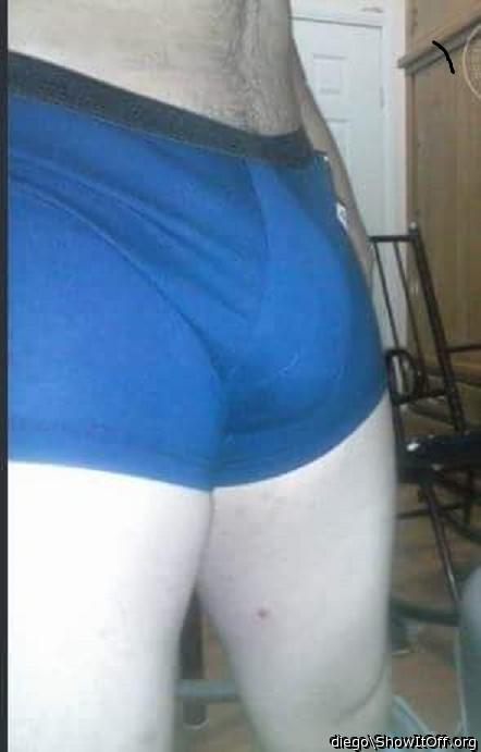 Wearing tight boxers