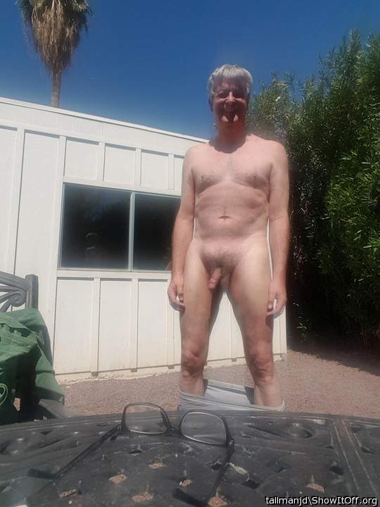 Horny Daddy outside March 2017