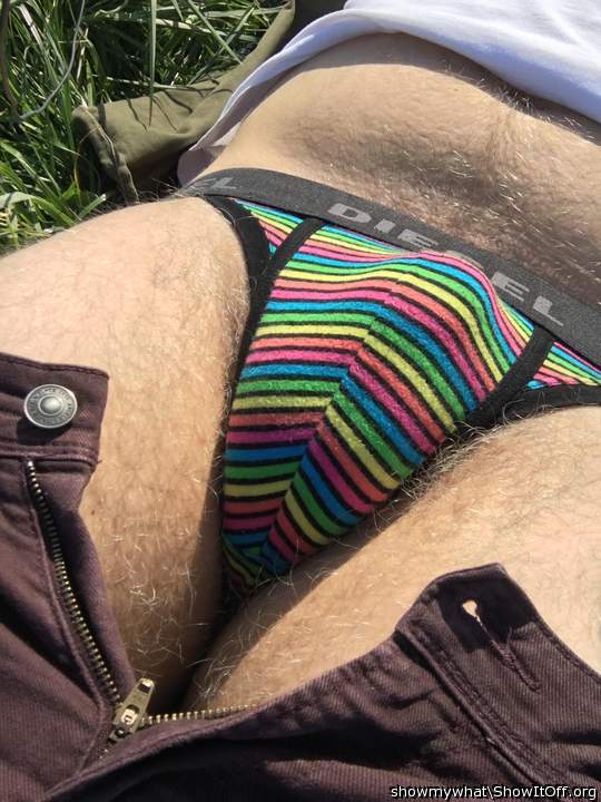 Jockstrap in grass