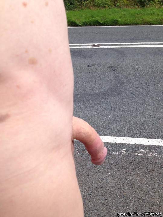 naked on the road