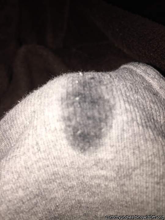 Soaking my undies with precum