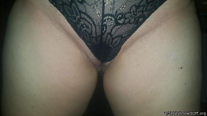 mmm hidden treasure under your lovely black lace pantie.    