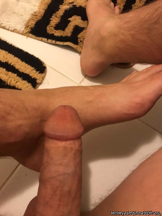 dick and feet