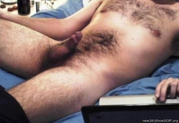 Hot looking cock and furry body