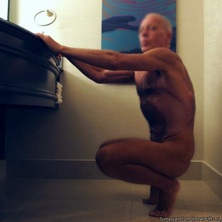 Naked, tan, and fit.