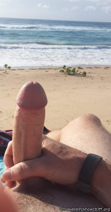 playing on a public (non nudist) beach