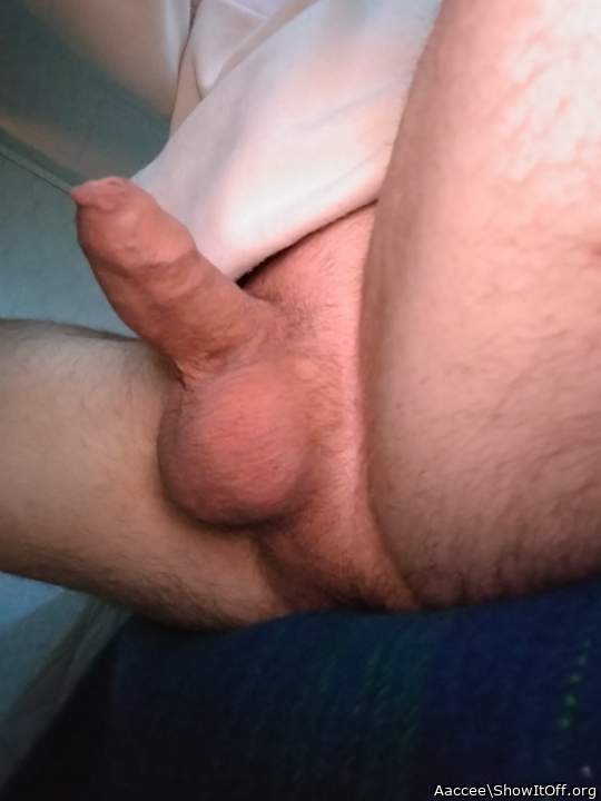 Sexy uncut cock & big balls  