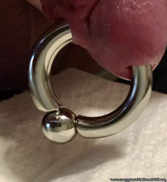 My 1g/7mm x 1" Screwball ring PA