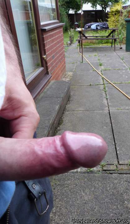 Working In The Garden, I Get My Shiny Bell End Out