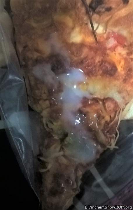 cum on pizza before I ate it