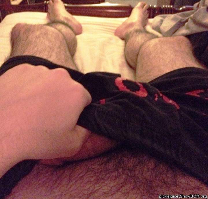 peeking out. getting turned on