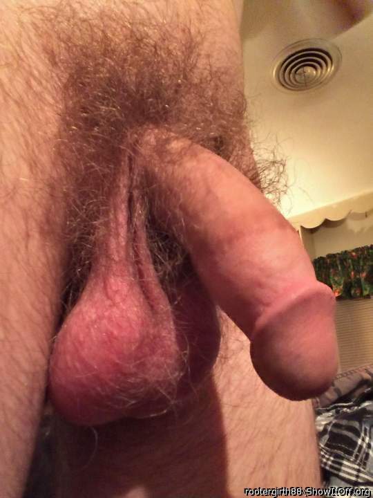 Mmmm... meaty, hairy cock and balls!! 