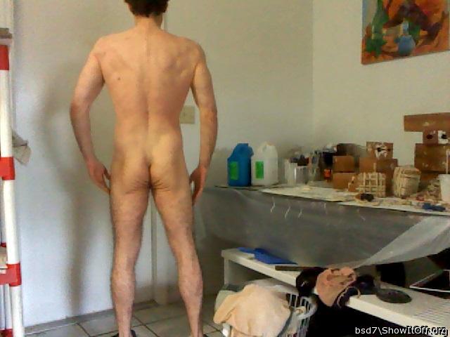 That's a MAN'S butt as he has to be!  