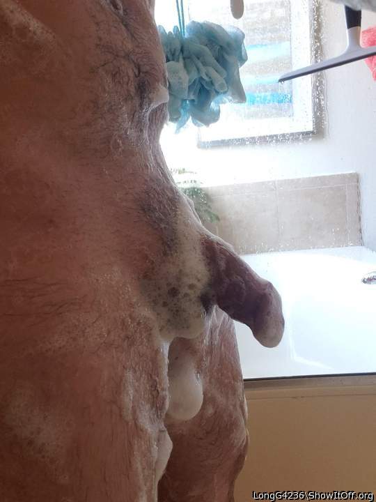 In the shower