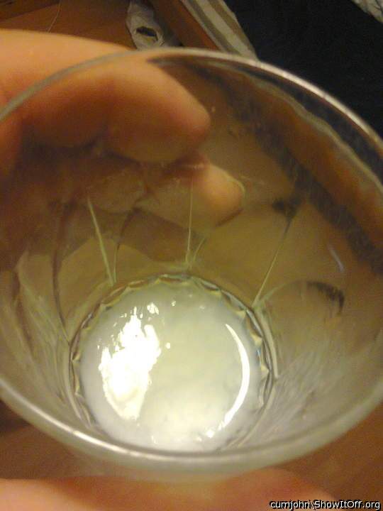 Semen in glass